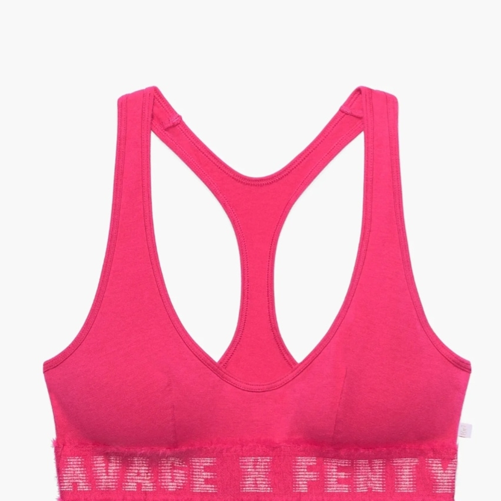 Savage X Fenty Vibrant Pink Sports Bra